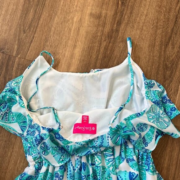 Lilly Pulitzer X Target Blue & White Sea Urchin Dress Sz S - Picture 13 of 13